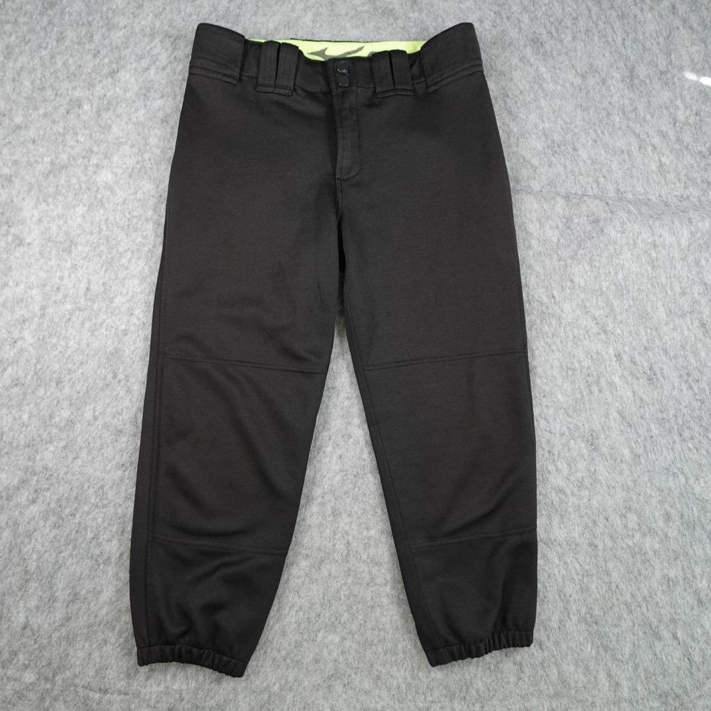 Mizuno Pant Women Small Black Baseball Softball Performance Padded Athletic